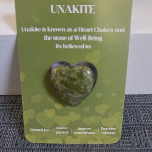 .8 Inch Unakite Heart Chakra Stone
